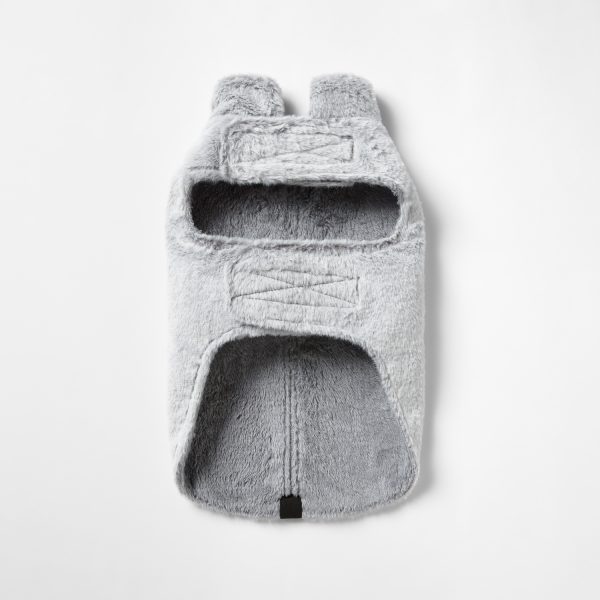 Snooza Wear Faux Fur Dog Coat in Arctic Wolf - Image 6