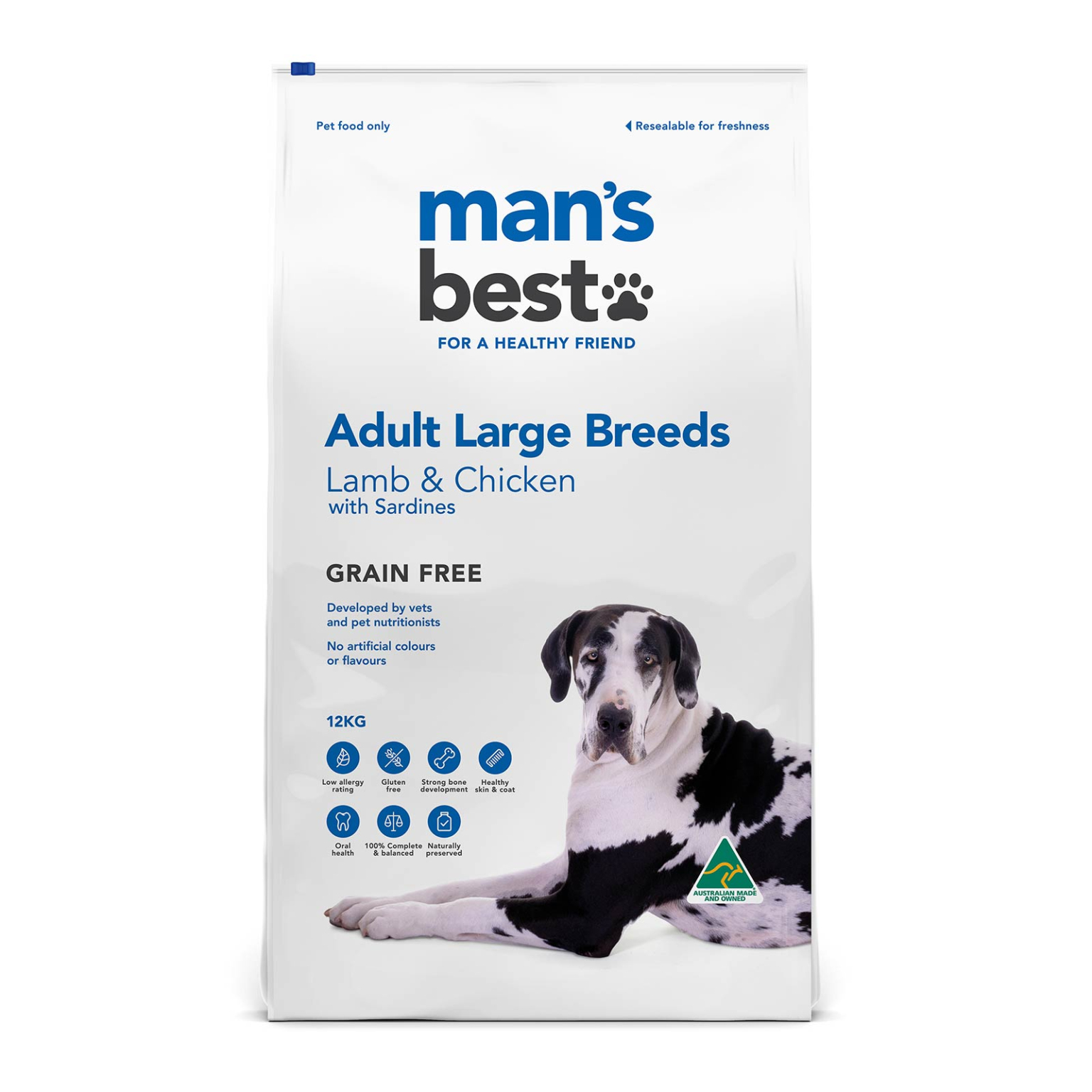Man's Best Lamb & Chicken (Large Breed) MyPetZone