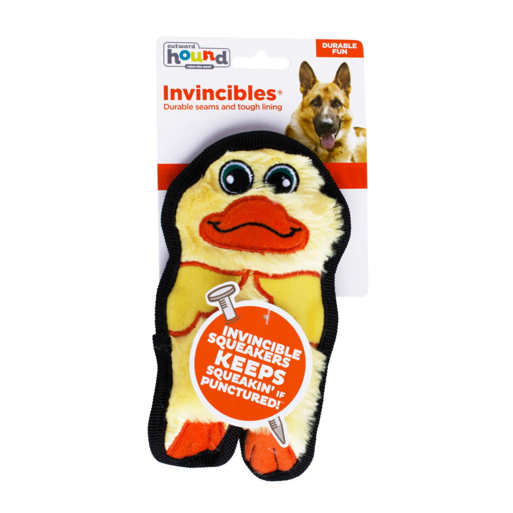 Outward Hound Invincibles Mini Plush Duck MyPetZone