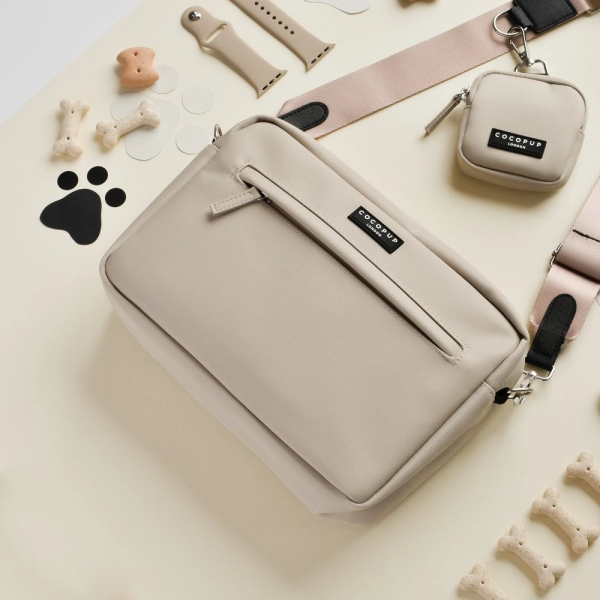 Cocopup London Dog Walking Bag - Caramel Latte - Image 3