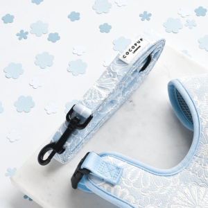 Cocopup London Lead LUXE - Baby Blue Flower