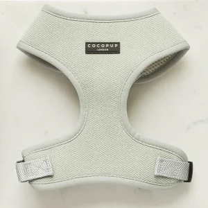 Cocopup London Adjustable Neck Harness - Sage Tweed