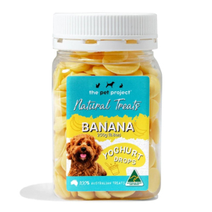 The Pet Project Natural Treats - Yoghurt Drops - Banana