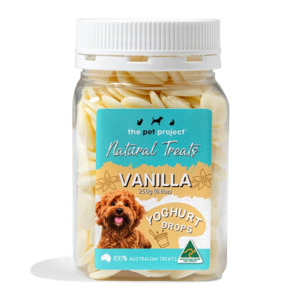 The Pet Project Natural Treats - Yoghurt Drops - Vanilla