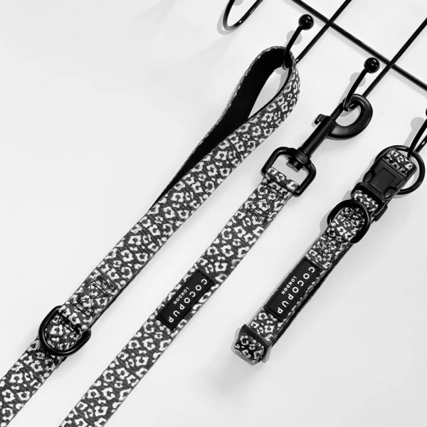 Cocopup London Dog Collar - Black Leopard - Image 2