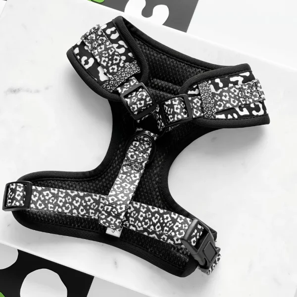 Cocopup London Adjustable Neck Harness - Black Leopard - Image 2