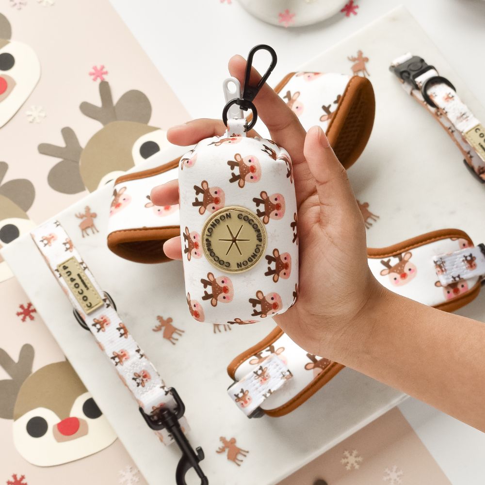 Cocopup London Poop Bag Holder - Ralphie Reindeer