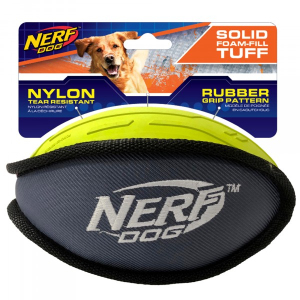 NERF DOG Rubber/Nylon Plush Football